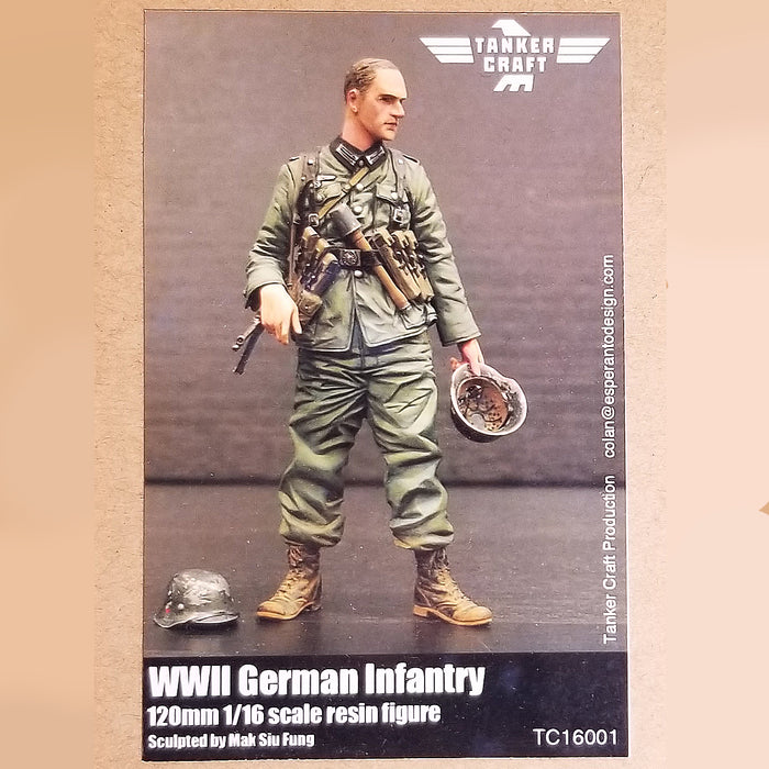 WWII German Infantry - 120mm  1/16 Scale Resin Figure